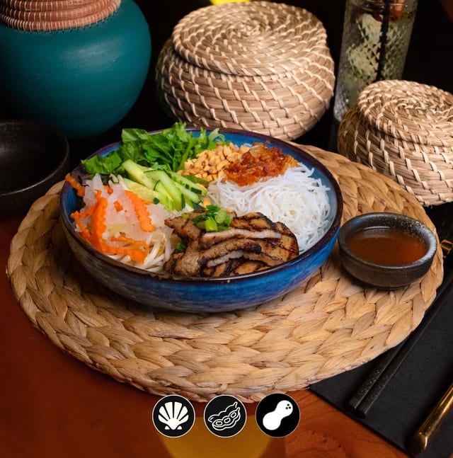 Grilled Pork Belly Vermicelli / Bún Thịt Nướng.