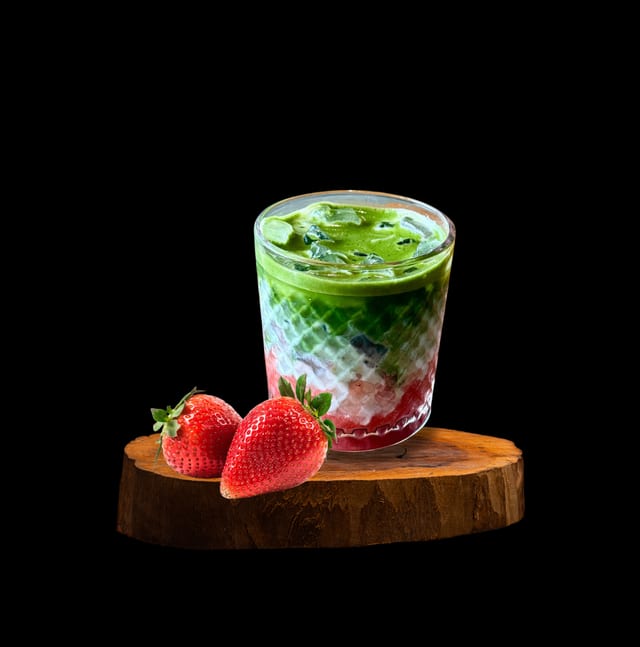 Strawberry Matcha Latte.