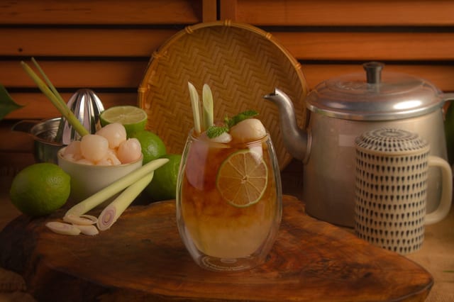 Lychee-Lemon Lemongrass Tea / Trà Chanh Sả Vải.